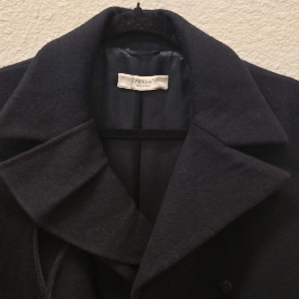 Authentic Prada Wool Ruffle Coat - image 3